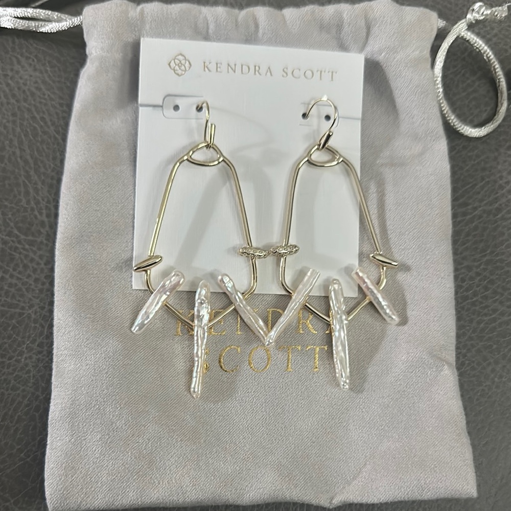 Kendra Scott Eileen Gold Statement Earrings